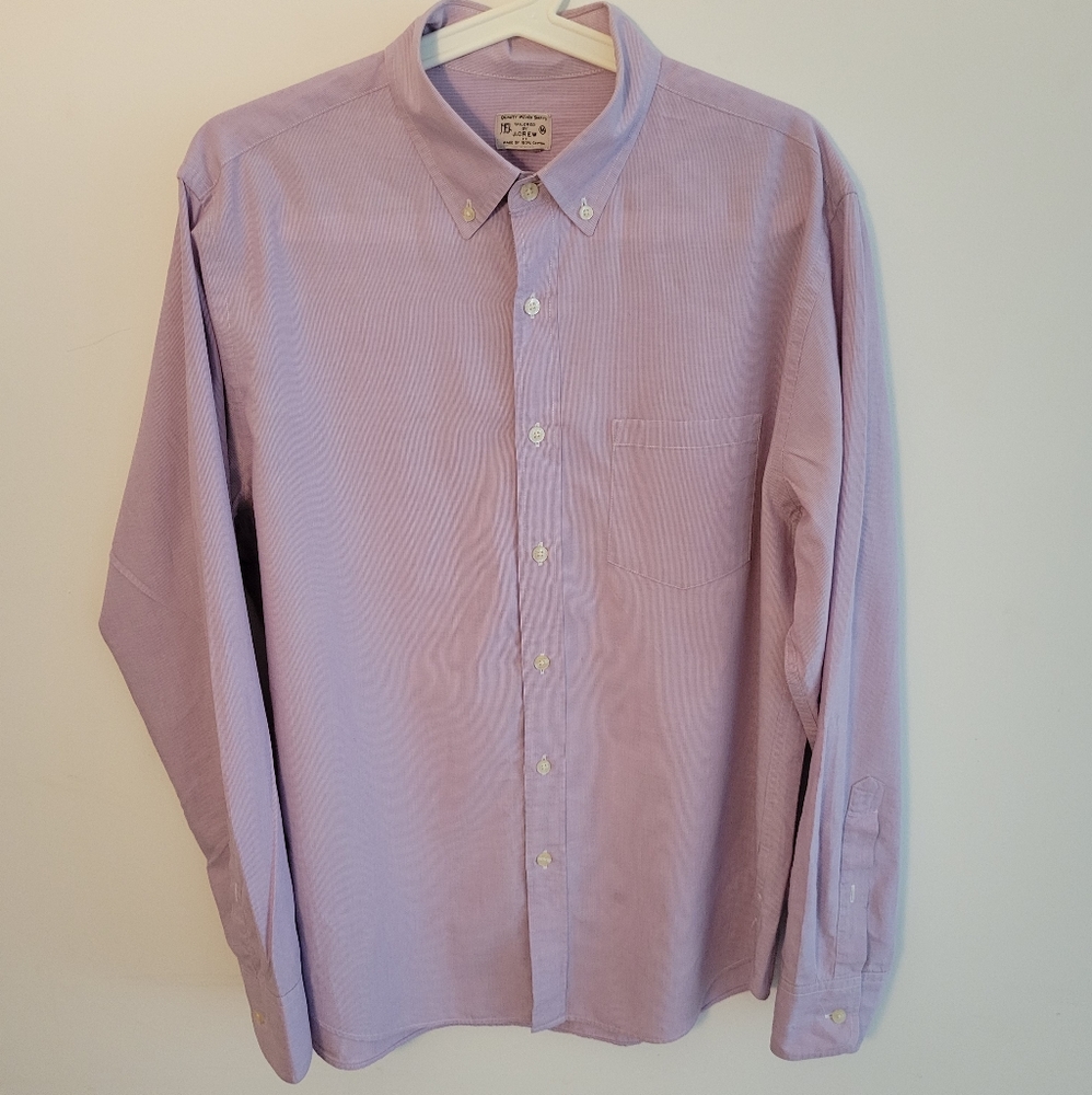 J.Crew Woven Long Sleeve Button-up Purple XL